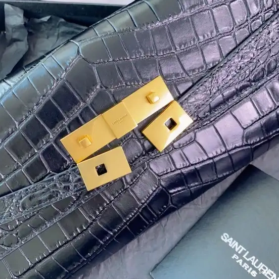 Repzbay REP MANHATTAN IN LEATHER YSL CLUTCH CROCODILE-EMBOSSED 0614